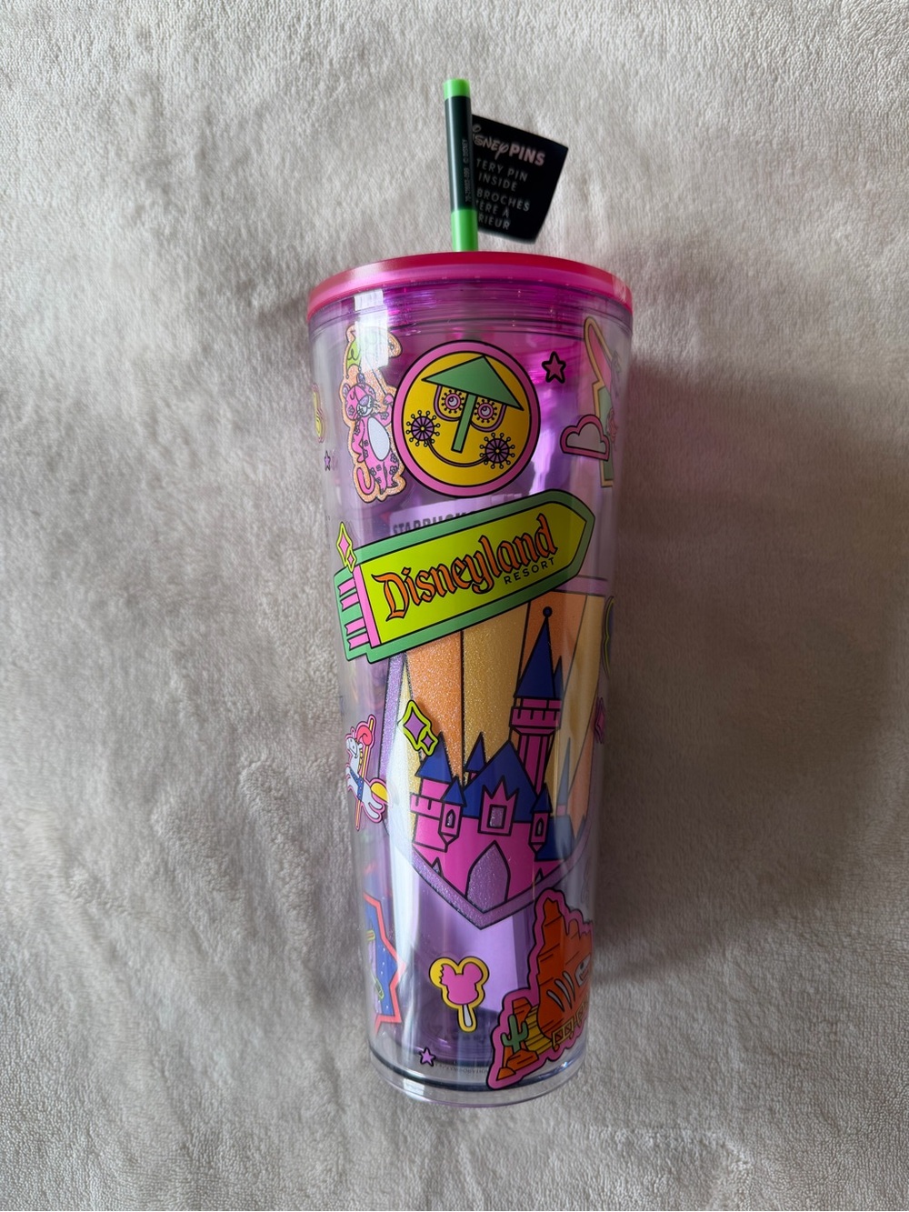 Disneyland 24 oz. Starbucks Tumbler - NO PIN